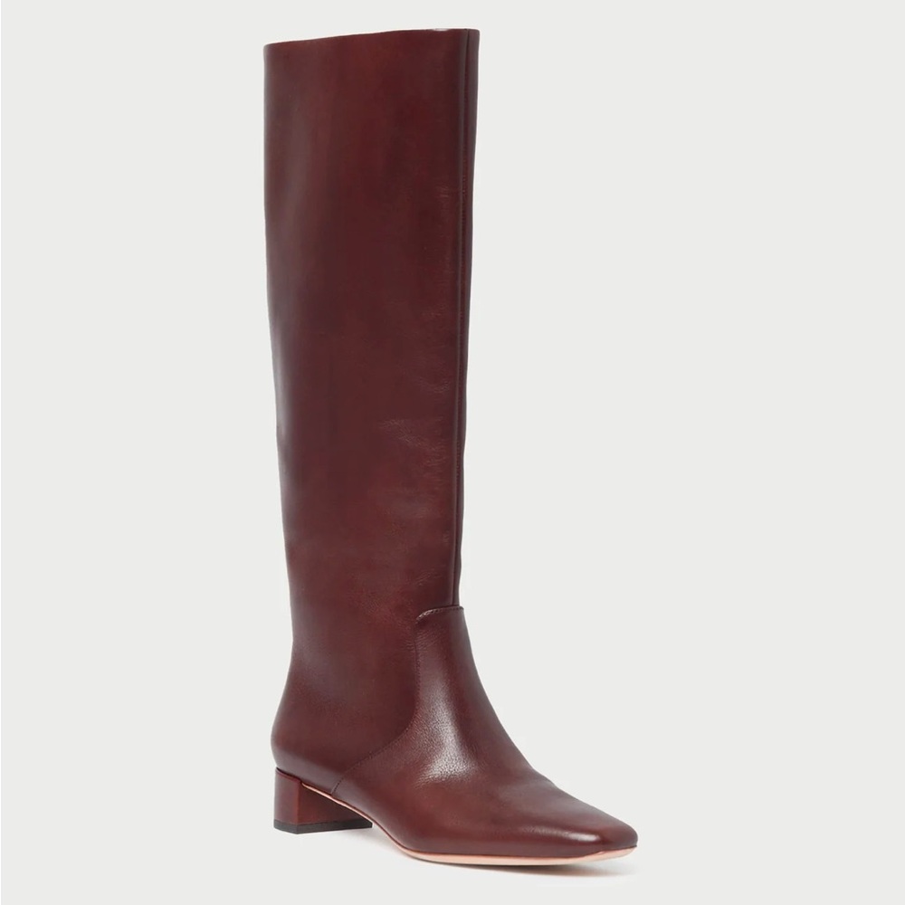 Loeffler Randall Brown Leather Knee-High Boots